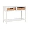 Meubles & Design Consoles Et Drapiers Console Bohème En Bois Blanc Avec Tiroirs -Marquee Magasin console boheme en bois blanc avec tiroirs
