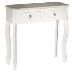 The Home Deco Factory Consoles Et Drapiers Console Bois Blanc L80cm