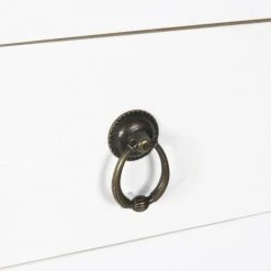 The Home Deco Factory Consoles Et Drapiers Console Bois Blanc L80cm -Marquee Magasin console bois blanc l80cm 3