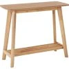Beliani Consoles Et Drapiers Console Bois Clair -Marquee Magasin console bois clair