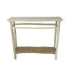 Casatera Consoles Et Drapiers Console Bois De Teck Jonc De Mer Bois Clair -Marquee Magasin console bois de teck jonc de mer bois clair