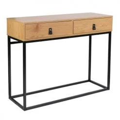 The Home Deco Factory Consoles Et Drapiers Console Bois Et Métal L100cm