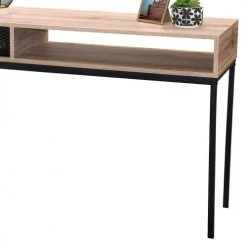 Fornord Consoles Et Drapiers Console Bois Grillage Métal Noir -Marquee Magasin console bois grillage metal noir 2