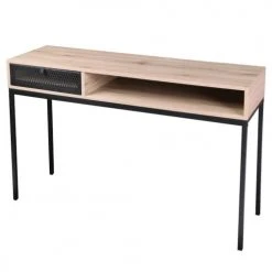 Fornord Consoles Et Drapiers Console Bois Grillage Métal Noir