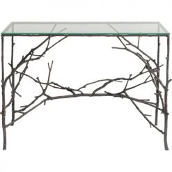 Kare Design Consoles Et Drapiers Console Branches En Verre Et Aluminium