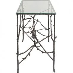 Kare Design Consoles Et Drapiers Console Branches En Verre Et Aluminium -Marquee Magasin console branches en verre et aluminium 3