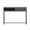 Brw Consoles Et Drapiers Console Bureau 1 Tiroir Vert Et Metal -Marquee Magasin console bureau 1 tiroir vert et metal