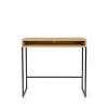 Woodman Consoles Et Drapiers Console Bureau 110 En Chêne Naturel Et Métal Noir -Marquee Magasin console bureau 110 en chene naturel et metal noir