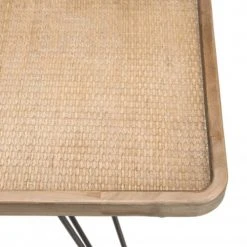 MACABANE Consoles Et Drapiers Console Cannage Pieds Métal Noir -Marquee Magasin console cannage pieds metal noir 3