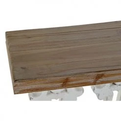 Wadiga Consoles Et Drapiers Console Classique En Bois Blanc Et Plateau Bois -Marquee Magasin console classique en bois blanc et plateau bois 5