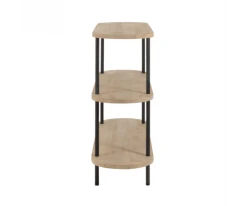 Meubles & Design Consoles Et Drapiers Console Contemporaine En Bois Clair Et Métal Noir -Marquee Magasin console contemporaine en bois clair et metal noir 2