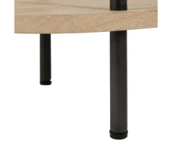 Meubles & Design Consoles Et Drapiers Console Contemporaine En Bois Clair Et Métal Noir -Marquee Magasin console contemporaine en bois clair et metal noir 4