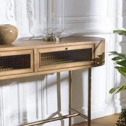 MACABANE Consoles Et Drapiers Console Couleur Naturel 2 Tiroirs -Marquee Magasin console couleur naturel 2 tiroirs 2