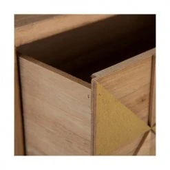 Ixia Consoles Et Drapiers Console D'entrée 2 Tiroirs Bois Et Doré Origami -Marquee Magasin console d entree 2 tiroirs bois et dore origami 4