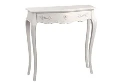 Hellin Consoles Et Drapiers Console D'entrée Baroque En Bois Blanc