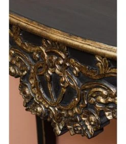 Wadiga Consoles Et Drapiers Console D'entrée Classique En Bois Noir Et Doré -Marquee Magasin console d entree classique en bois noir et dore 2