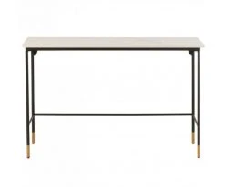 Meubles & Design Consoles Et Drapiers Console D'entrée Contemporaine En Porcelaine Blanche