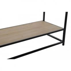 Wadiga Consoles Et Drapiers Console D'Entrée En Bois Et Métal Noir 4 Plateaux -Marquee Magasin console d entree en bois et metal noir 4 plateaux 3