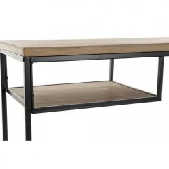 Wadiga Consoles Et Drapiers Console D'Entrée En Bois Et Métal Noir 4 Plateaux -Marquee Magasin console d entree en bois et metal noir 4 plateaux 4