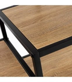 Wadiga Consoles Et Drapiers Console D'entrée En Bois Et Métal Noir 5 Plateaux -Marquee Magasin console d entree en bois et metal noir 5 plateaux 2