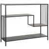 Wadiga Consoles Et Drapiers Console D'entrée En Métal Noir 4 Plateaux -Marquee Magasin console d entree en metal noir 4 plateaux