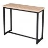 Wadiga Consoles Et Drapiers Console D'entrée En Métal Noir Et Bois Chevrons L100cm -Marquee Magasin console d entree en metal noir et bois chevrons l100cm