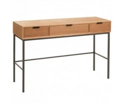 Meubles & Design Consoles Et Drapiers Console D'entrée Moderne 3 Tiroirs En Bois Et Métal -Marquee Magasin console d entree moderne 3 tiroirs en bois et metal 3