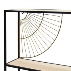 Toilinux Consoles Et Drapiers Console Déco En Fer Et Mdf Noir -Marquee Magasin console deco en fer et mdf noir 4