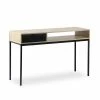Alice's Garden Consoles Et Drapiers Console Décor Bois 120x39x75cm, Pieds En Métal Noir -Marquee Magasin console decor bois 120x39x75cm pieds en metal noir