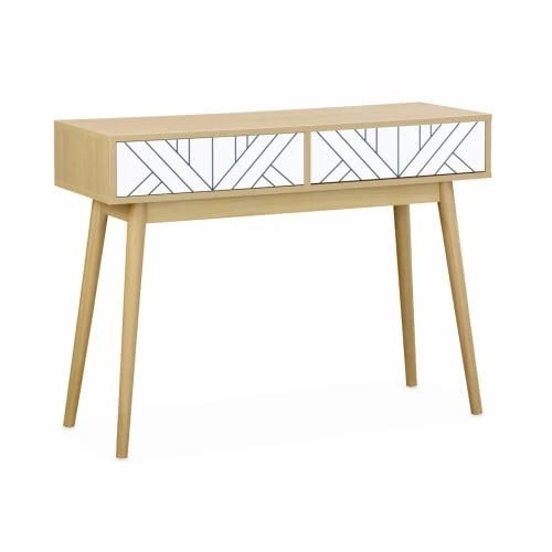 Alice's Garden Consoles Et Drapiers Console Décor Bois Et Blanc 3 Alice's Garden Consoles Et Drapiers Console Décor Bois Et Blanc