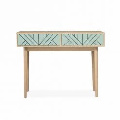 Alice's Garden Consoles Et Drapiers Console Décor Bois Et Vert D'eau -Marquee Magasin console decor bois et vert d eau 2