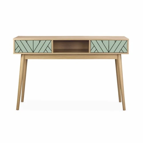 Alice's Garden Consoles Et Drapiers Console Décor Bois & Vert D'eau 6 Alice's Garden Consoles Et Drapiers Console Décor Bois & Vert D'eau – Image 4