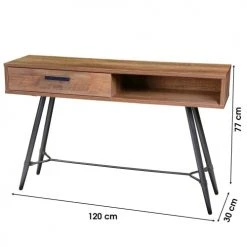 Toilinux Consoles Et Drapiers Console Design Bois Et Métal -Marquee Magasin console design bois et metal 3