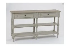 Hellin Consoles Et Drapiers Console Drapier En Bois 2 Tiroirs 2 Tablettes -Marquee Magasin console drapier en bois 2 tiroirs 2 tablettes 1