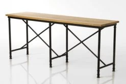 Hellin Consoles Et Drapiers Console Drapier En Bois Et Métal -Marquee Magasin console drapier en bois et metal 1