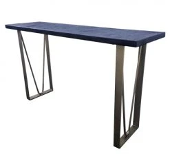 Mathi Design Consoles Et Drapiers Console Effet Ardoise Et Pieds Bronze