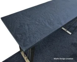 Mathi Design Consoles Et Drapiers Console Effet Ardoise Et Pieds Bronze -Marquee Magasin console effet ardoise et pieds bronze 3