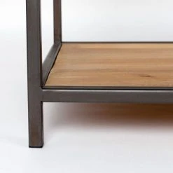 Drawer Consoles Et Drapiers Console Effet Bois Et Métal Noir -Marquee Magasin console effet bois et metal noir 5