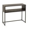 Calicosy Consoles Et Drapiers Console Effet Bois Foncé Avec Casier Ouvert - L91 Cm -Marquee Magasin console effet bois fonce avec casier ouvert l91 cm