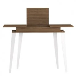 Symbiosis Consoles Et Drapiers Console Effet Bois Noyer Et Blanc