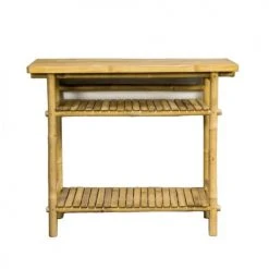 Casatera Consoles Et Drapiers Console En Bambou Bois Clair
