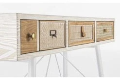 Hellin Consoles Et Drapiers Console En Bois 3 Tiroirs -Marquee Magasin console en bois 3 tiroirs 2