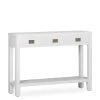 MOYCOR Consoles Et Drapiers Console En Bois Blanc L 110 Cm -Marquee Magasin console en bois blanc l 110 cm