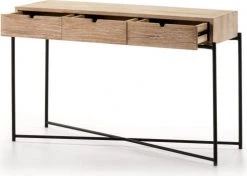 Thai Natura Consoles Et Drapiers Console En Bois Clair Cérusé Pieds Métal Noir L76cm 8 Thai Natura Consoles Et Drapiers Console En Bois Clair Cérusé Pieds Métal Noir L76cm -Marquee Magasin console en bois clair ceruse pieds metal noir l76cm 2