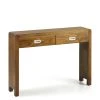 MOYCOR Consoles Et Drapiers Console En Bois De Mindi Marron L110 -Marquee Magasin console en bois de mindi marron l110