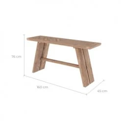 Rendez Vous Déco Consoles Et Drapiers Console En Bois De Pin Recyclé -Marquee Magasin console en bois de pin recycle 2