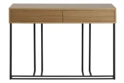 Hellin Consoles Et Drapiers Console En Bois Et Métal 2 Tiroirs RAYNART
