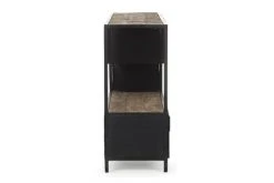 Hellin Consoles Et Drapiers Console En Bois Et Métal 3 Portes -Marquee Magasin console en bois et metal 3 portes 4