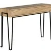 Hellin Consoles Et Drapiers Console En Bois Et Métal Moderne 2 Tiroirs -Marquee Magasin console en bois et metal moderne 2 tiroirs