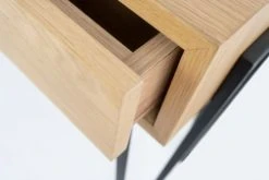 Hellin Consoles Et Drapiers Console En Bois Et Métal Moderne 2 Tiroirs -Marquee Magasin console en bois et metal moderne 2 tiroirs 5